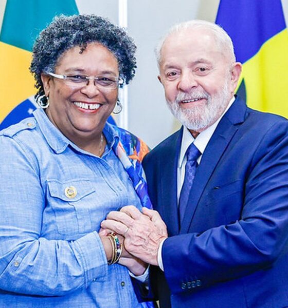 lula-e-mia-mottley-discutem-mudanca-climatica-em-reuniao-na-guiana